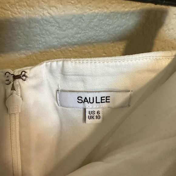 Revolve Sau Lee Fleur mini dress in white size 6 - Picture 4 of 5